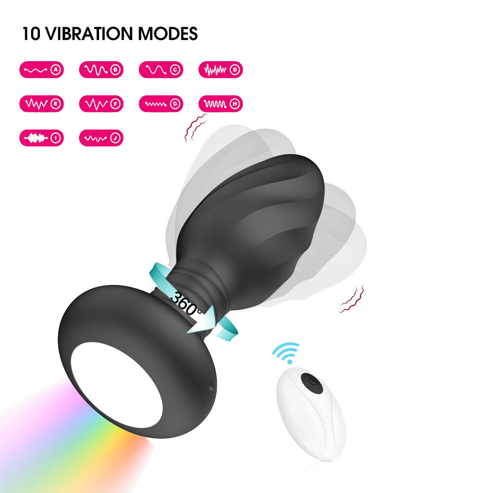Swinging VibratingAnd Glowing Twist-and-swivel Stimulator