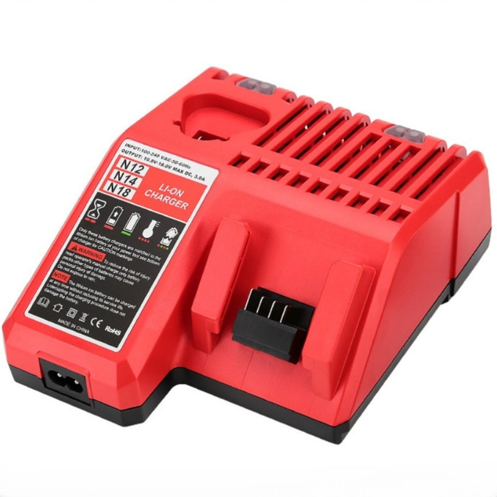 3A Fast Battery Charger For Milwaukee M12 M18 12V-18V Lithium-Ion Tools, M12-18FC Compatible Charger, Rapid Combo Charging Station