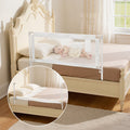 Bettgitter, Bettschutzgitter Mit Verstärktem Eisenrohr Und Oxford-Stoff, Höhenverstellbares Kinderbettgitter, Kinderbettschutzgitter, Rausfallschutz Für Kinderbett, Etagenbett, 150 X 68-89 Cm