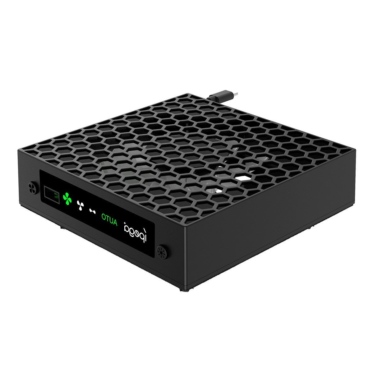 PC Temperature-control Cooling Fan With RGB Lighting Headset Holder And Gaming Accessory Rack