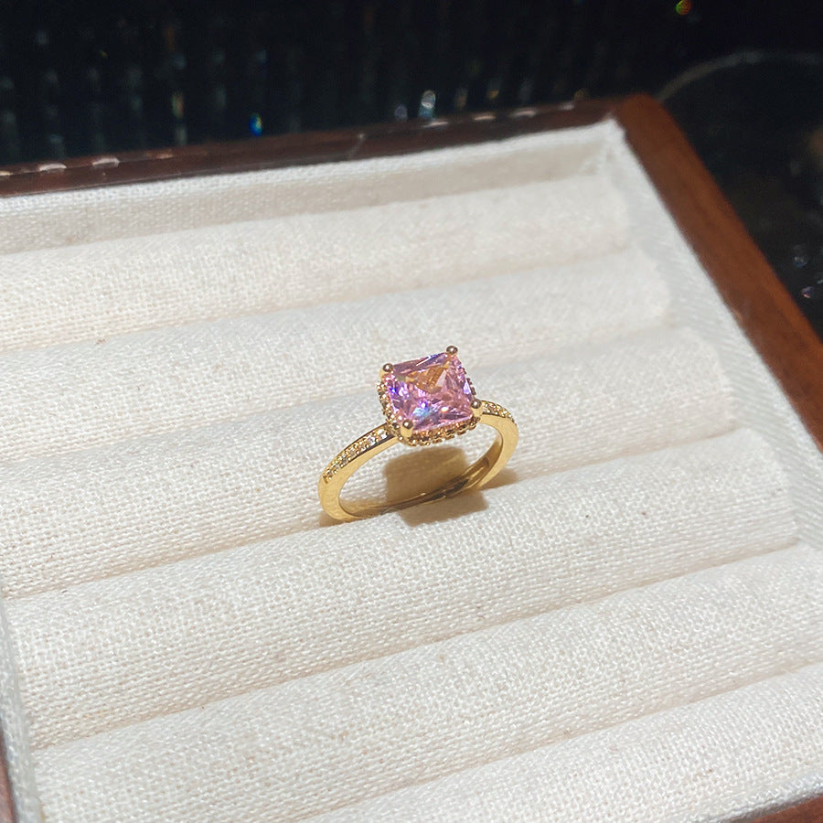 Designer-style Niche Ring Delicate And Versatile Womens Jewelry