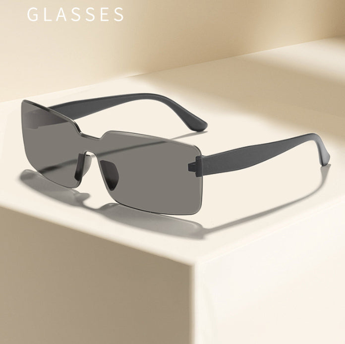 New Integrated-lens Rectangular Outdoor Sun Visor Sunglasses
