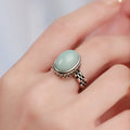 Vintage Ruyi Egg-Shape Ring For Women