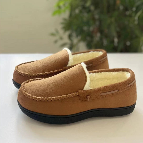 Winter Cloth Shoes With Velvet Bean Thick And Warm Cotton Shoes