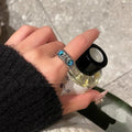 Niche High-end Open Mouth Owl Ring Men's Jewelry