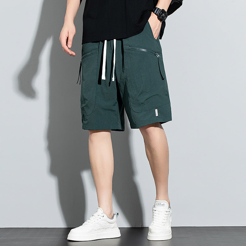 Men's Thin Loose-Fit Straight-Leg Casual Workshorts