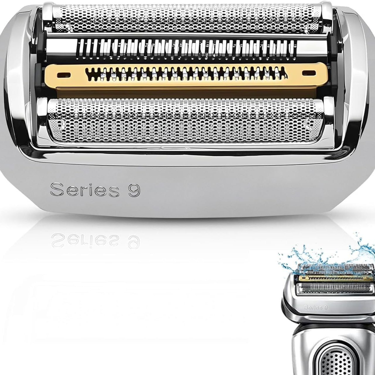 Braun Series 9 92M Replacement Shaver Head Set Silver/Gold SyncroPro