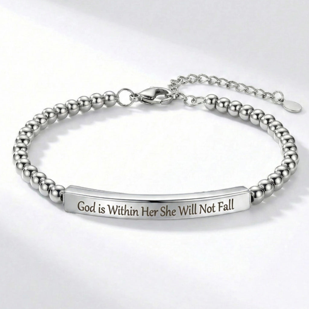 Stainless Steel Ball Geometric Bracelet For Women