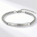 Stainless Steel Ball Geometric Bracelet For Women