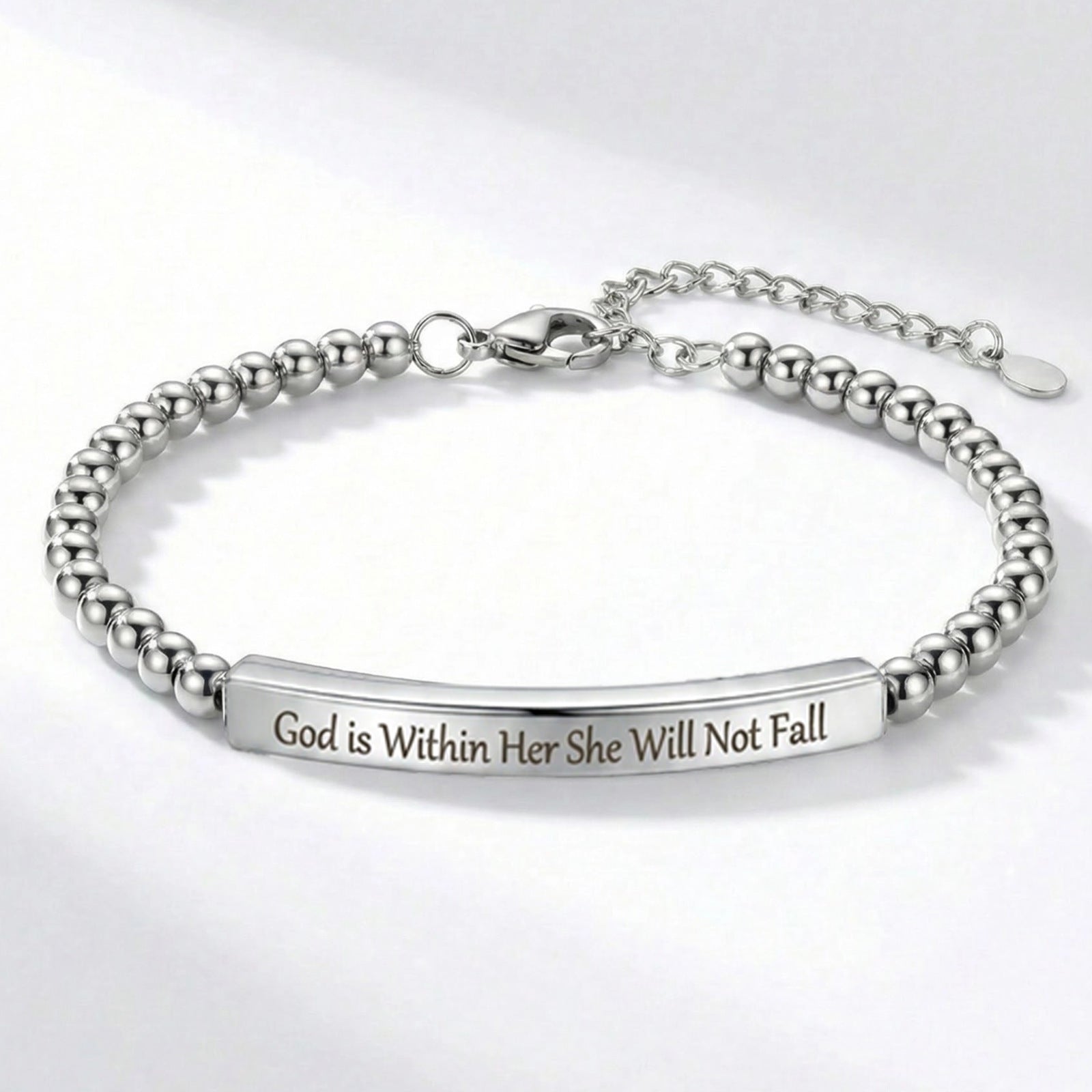 Stainless Steel Ball Geometric Bracelet For Women