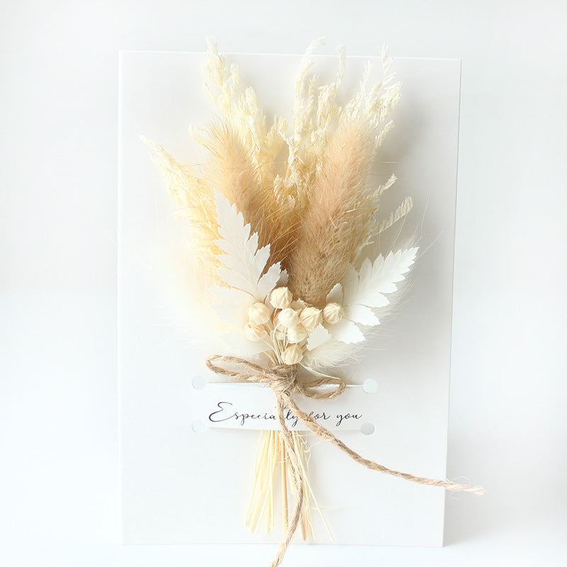 Mini Card Dried Flower Small Bouquet