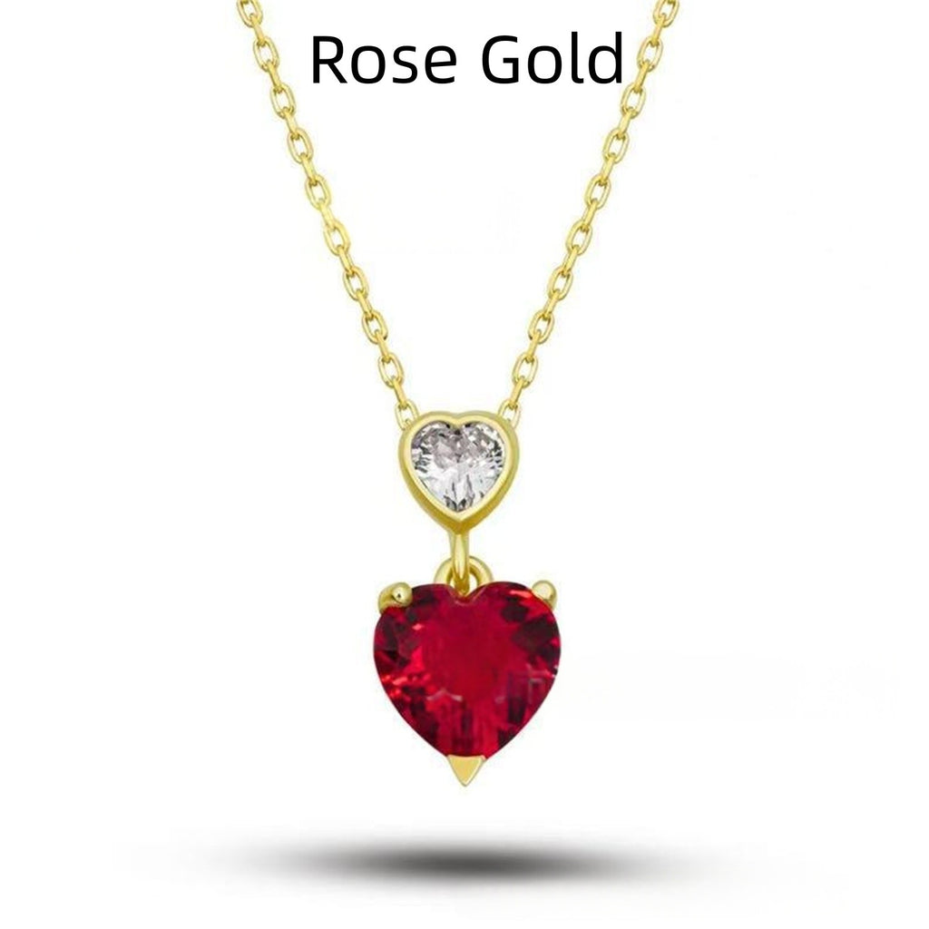 Clavicle Chain Gold-plated Diamond Lovers
