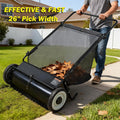 Hand Pushed Sweeping Cart For Lawn Cleaning