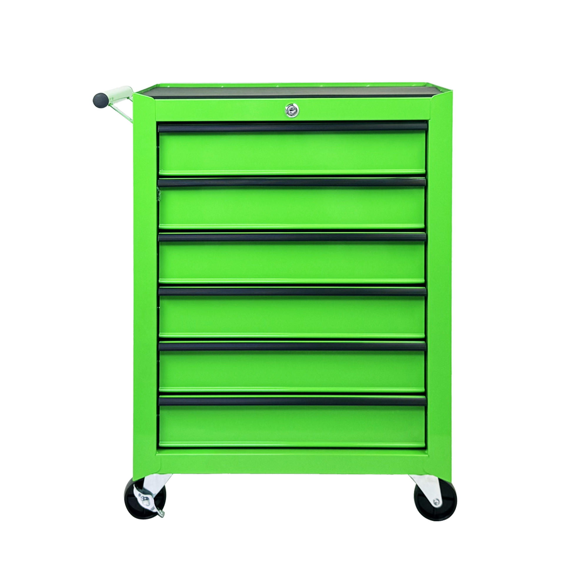 Rolling Metal Tool Chest With 6 Drawers, 20inch 6-Drawer Tool Chest Cabinet With Ball Bearing Drawer Slides, Steel Tool Storage Box Organizer -GREEN
