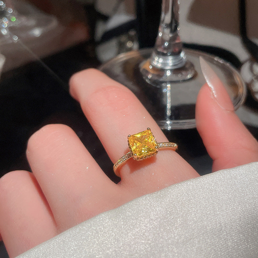 Designer-style Niche Ring Delicate And Versatile Womens Jewelry