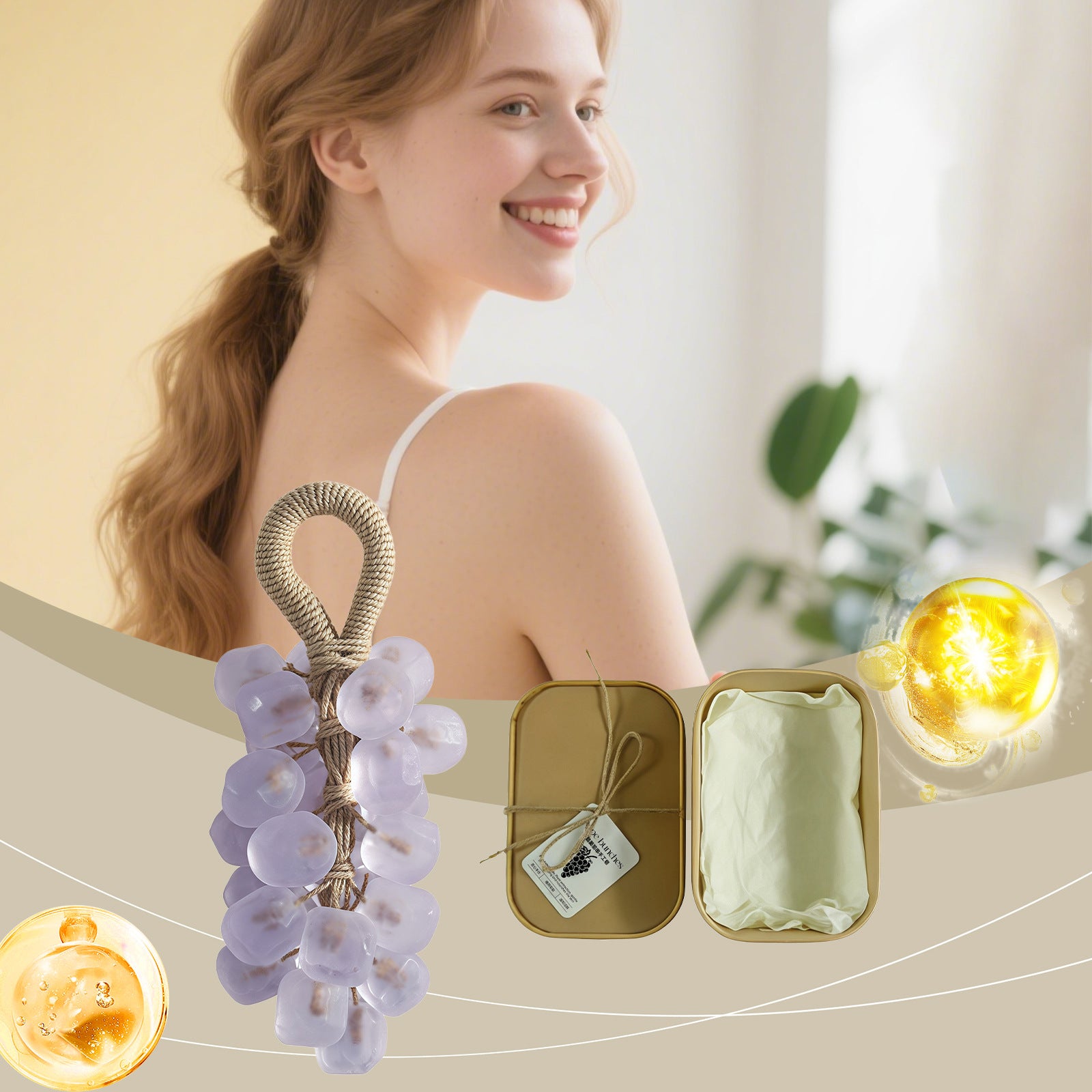 Lavender Gemstone Grape Soap