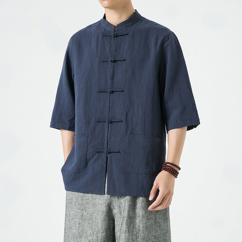 New Chinese Style Retro Tang Suit Chinese Style Shirt