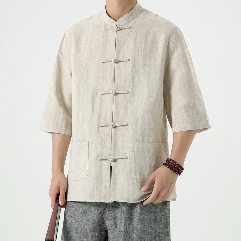 New Chinese Style Retro Tang Suit Chinese Style Shirt