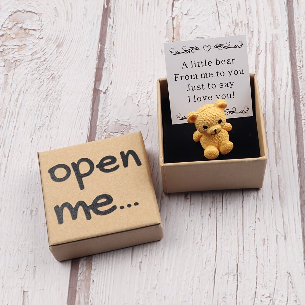 Plush Mini Bear, Mini Pocket Hugging Bear, Boxed Set