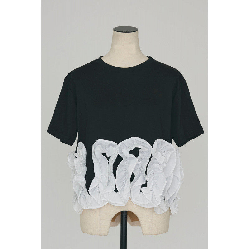 Heavy-duty Jacquard Patchwork Lace Breathable Womens Top