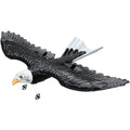 RC Airplane 2.4GHz 2-Channel Remote Control Aircraft with 6-Axis Gyro Stabilizer Ready-to-Fly Eagle Plane Toy with 2 Batteries
