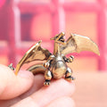 Creative Pure Brass Flying Dragon Fire-Breathing Dragon Vintage Antique Item