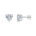 A Luxurious And Fashionable Minimalist Jewelry Earring Set Featuring Top-quality Moissanite Stones, Made Of S925 Silver Electroplated With Platinum.