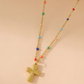 Simple Cross Necklace Womens Jewelry