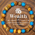 Handwoven Elastic Rope Bracelet With Crystal Chalcedony And Agate