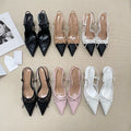 Stiletto-heeled Women's Shoes With A Bow