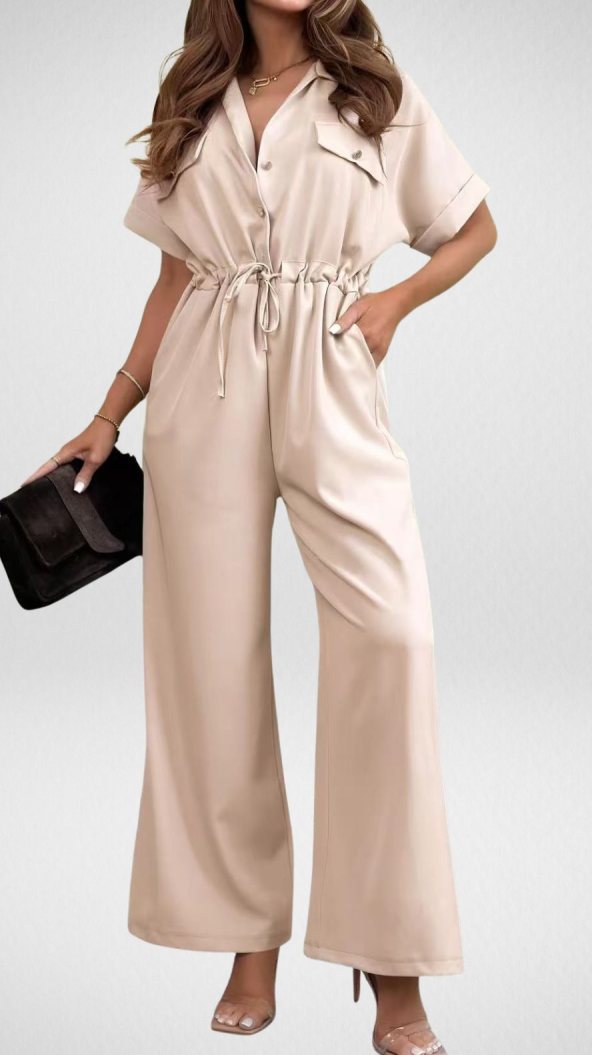 Fashionable Casual Women's Workwear Jumpsuit