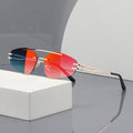 YSM8003 New Fashionable Polygonal Cut-Edge Frameless Sunglasses