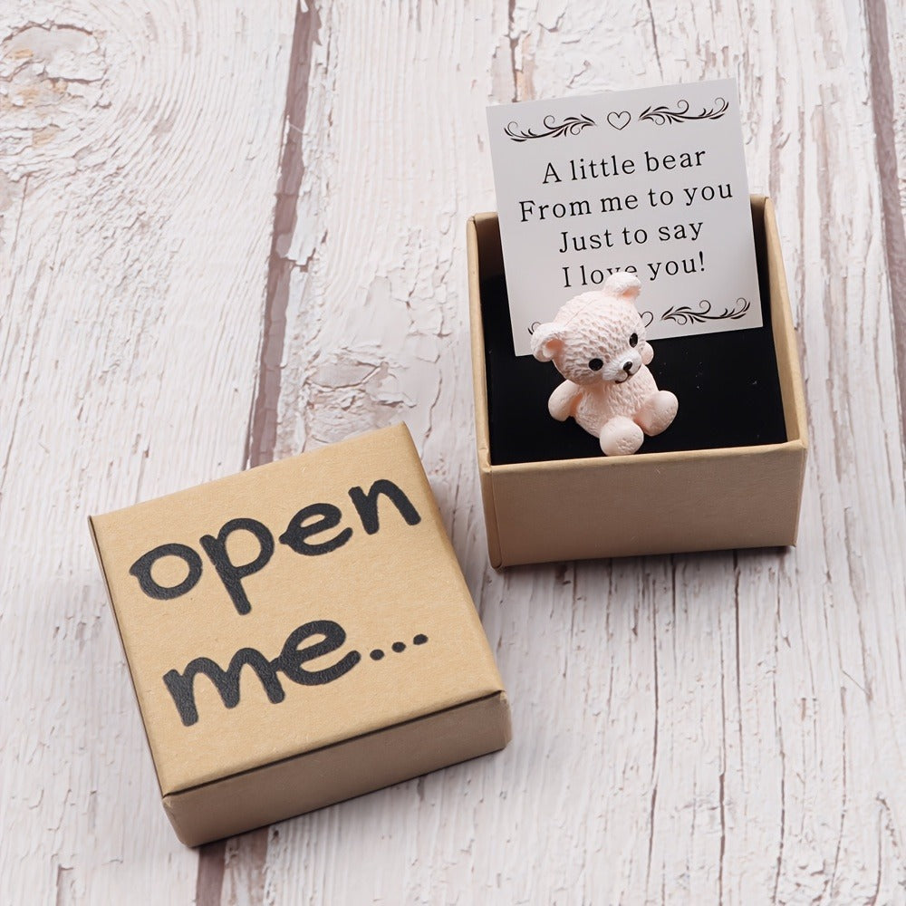 Plush Mini Bear, Mini Pocket Hugging Bear, Boxed Set