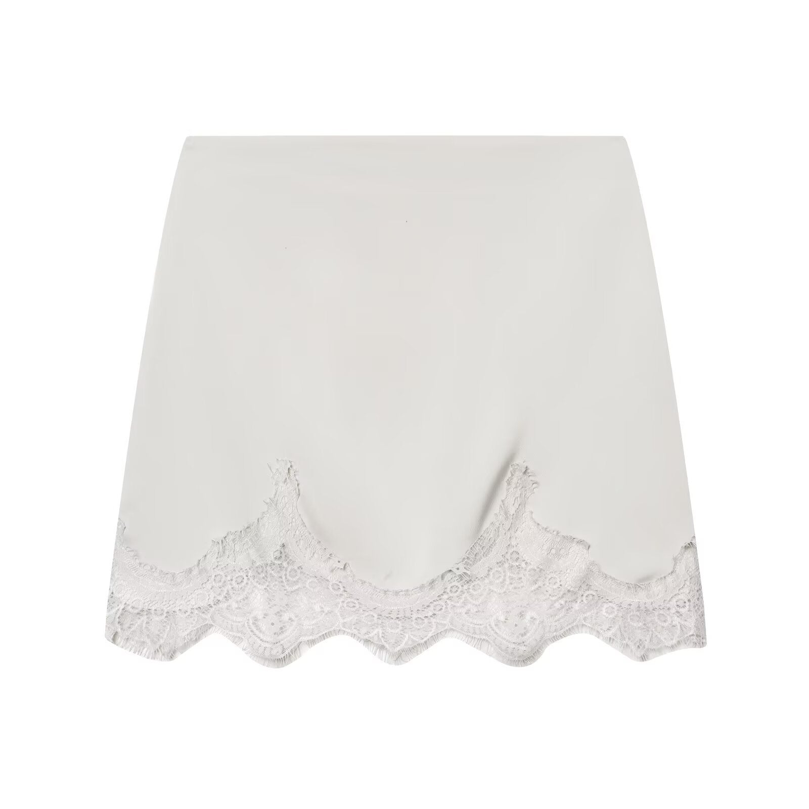 New Stylish High-Waisted Sexy Lace-Patchwork Bodycon Mini Skirt