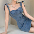 Hong Kong-style Retro Sexy Tube Top Slip Dress