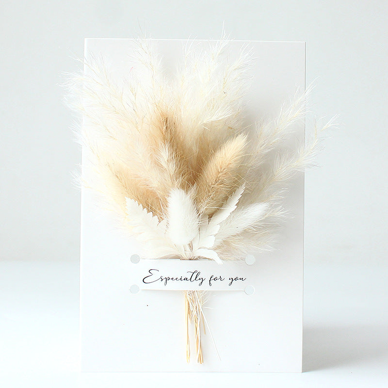 Mini Card Dried Flower Small Bouquet