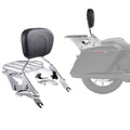 Motorrad Rückenlehne Sissybar Mit Gepäckträger Kompatibel Mit Harley-Davidson Touring Modellen Street Glide Road Glide Road King, 40 Cm (H) Abnehmbare Beifahrer-Rückenlehne Für Motorräder