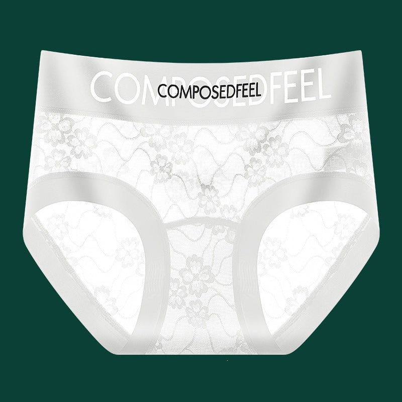 Letter-print Seamless Sexy High-waist Womens Briefs