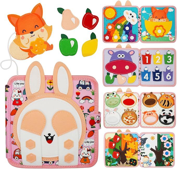Early Education Cartoon Felt Cloth Book