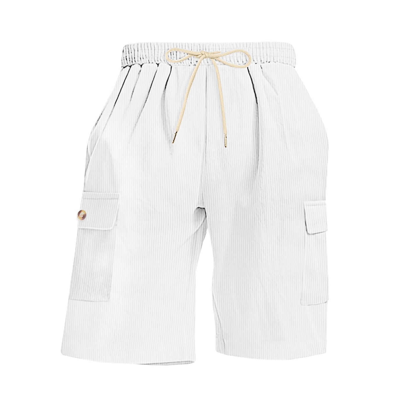 Mens Corduroy Multi-Pocket Shorts For Sports