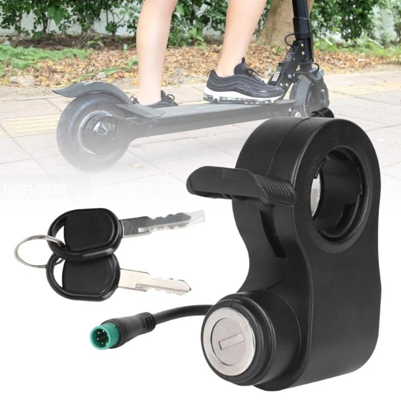 Electric Scooter Ignition Lock For Kukirin For G2 For Pro For Max 5Pin Integrated Throttle Switch Lock With Key