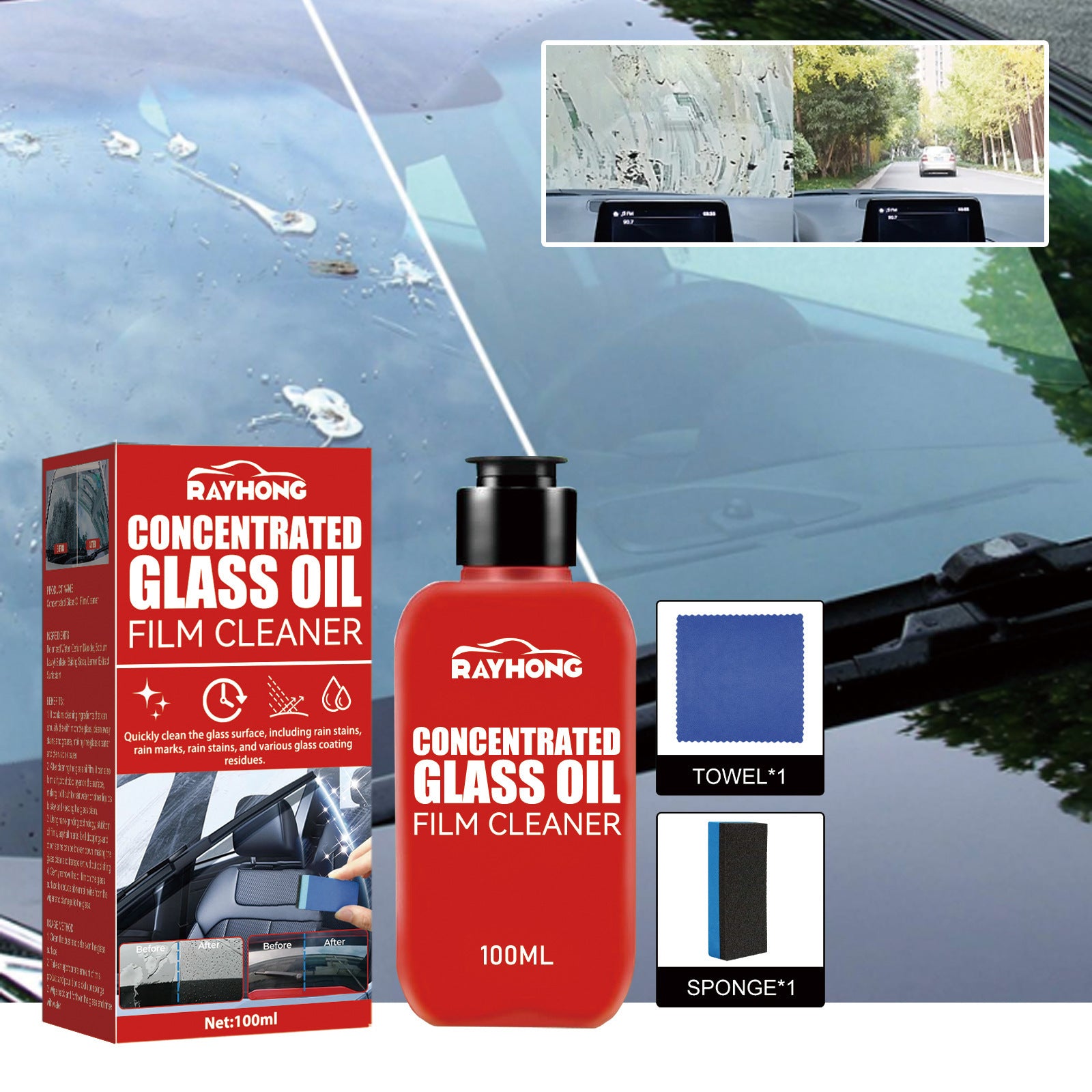 Concentrated Glass Film Cleaner