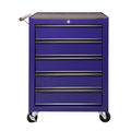 Rolling Metal Tool Chest With 5 Drawers, 20inch 5-Drawer Tool Chest Cabinet With Ball Bearing Drawer Slides, Steel Tool Storage Box Organizer -PURPLE