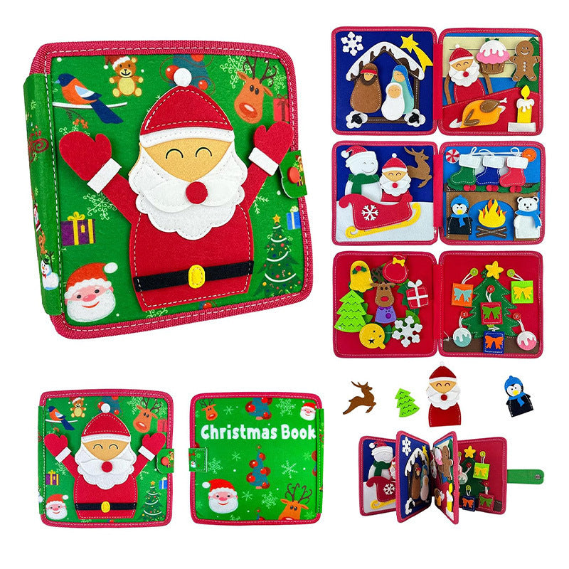 Early Education Cartoon Felt Cloth Book