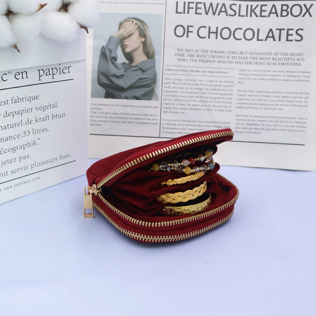 Velvet Bracelet Storage Jewelry Bag