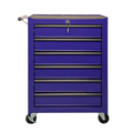 Rolling Metal Tool Chest With 6 Drawers, 20inch 6-Drawer Tool Chest Cabinet With Ball Bearing Drawer Slides, Steel Tool Storage Box Organizer -PURPLE