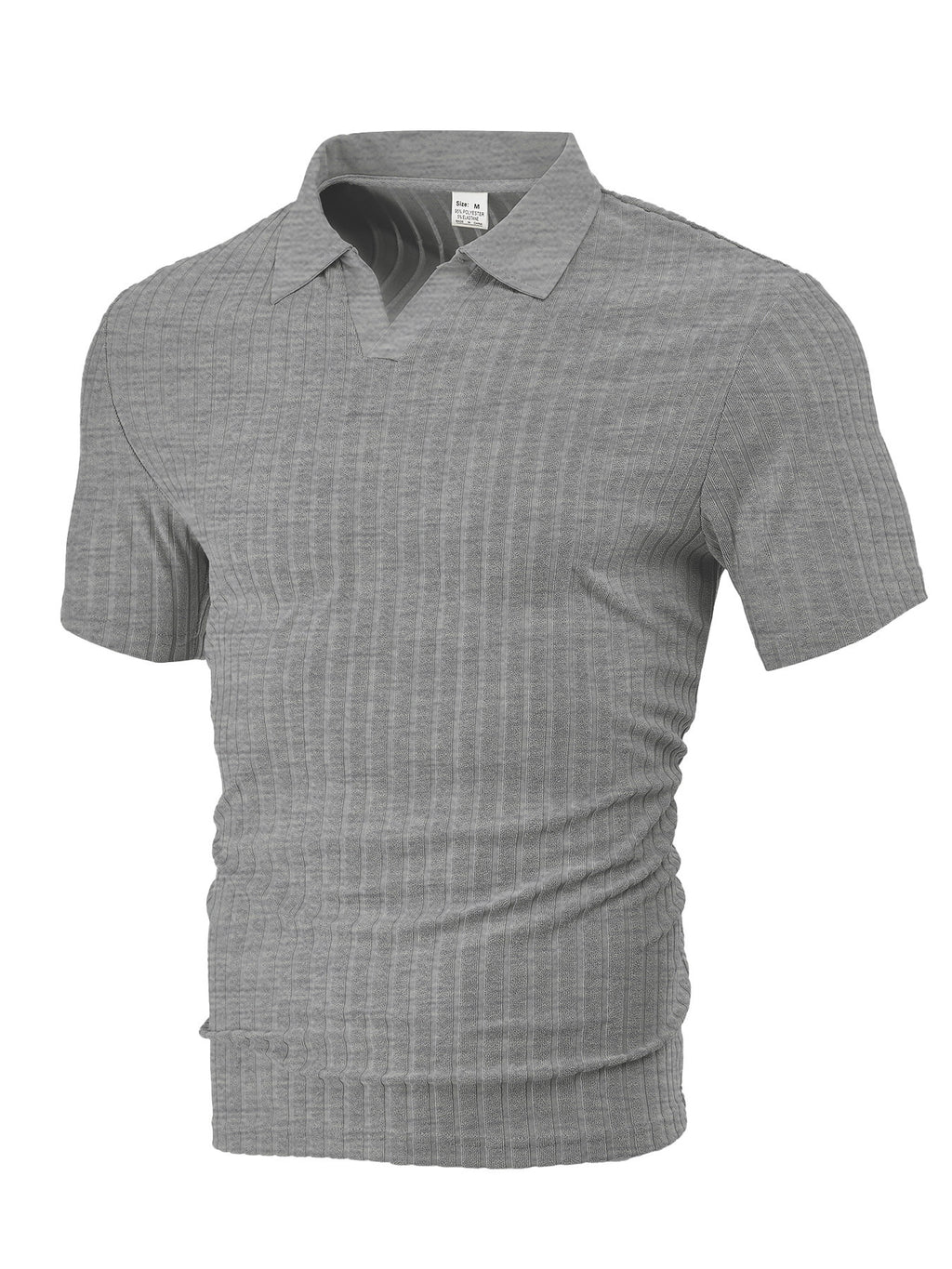 Men's Summer New Casual Breathable Towel Jacquard Fabric Lapel Shirt