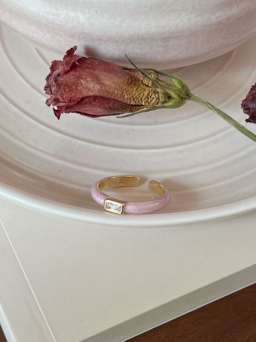 Minimalist Luxury Purple Butterfly Ring, Color Drip Glaze Craft, Chic All-match Anti-fade Jewelry