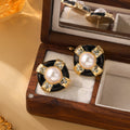 Geometric Earrings Niche Court Style Light Luxury With A High-end Vibe